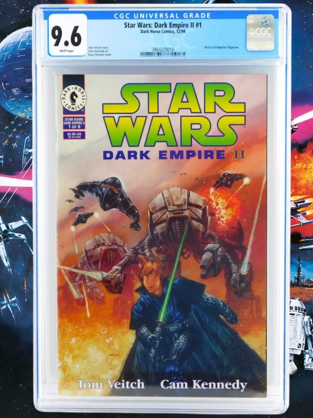 Star Wars DARK EMPIRE II 2 #1 CGC 9.6 White Pages Horse Comics